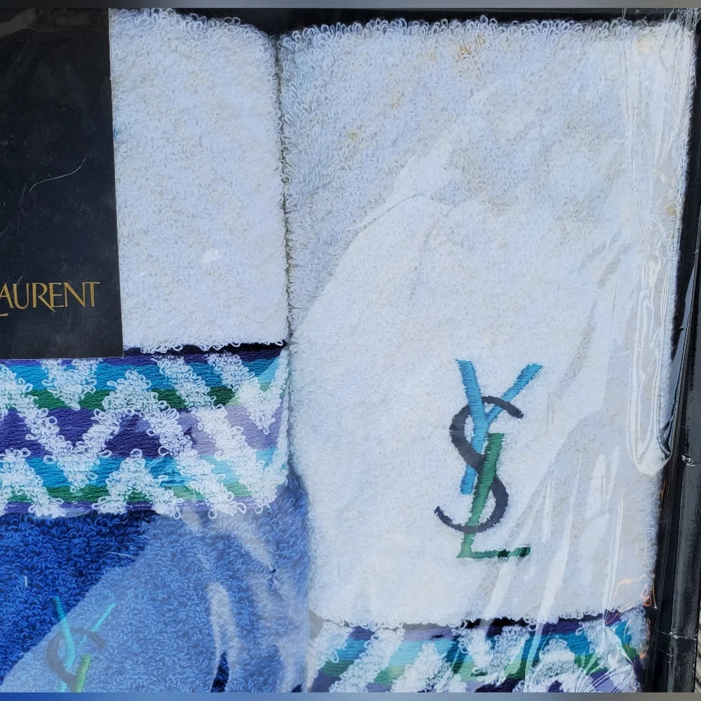 Vintage YvesSaintLaurent Towels Set